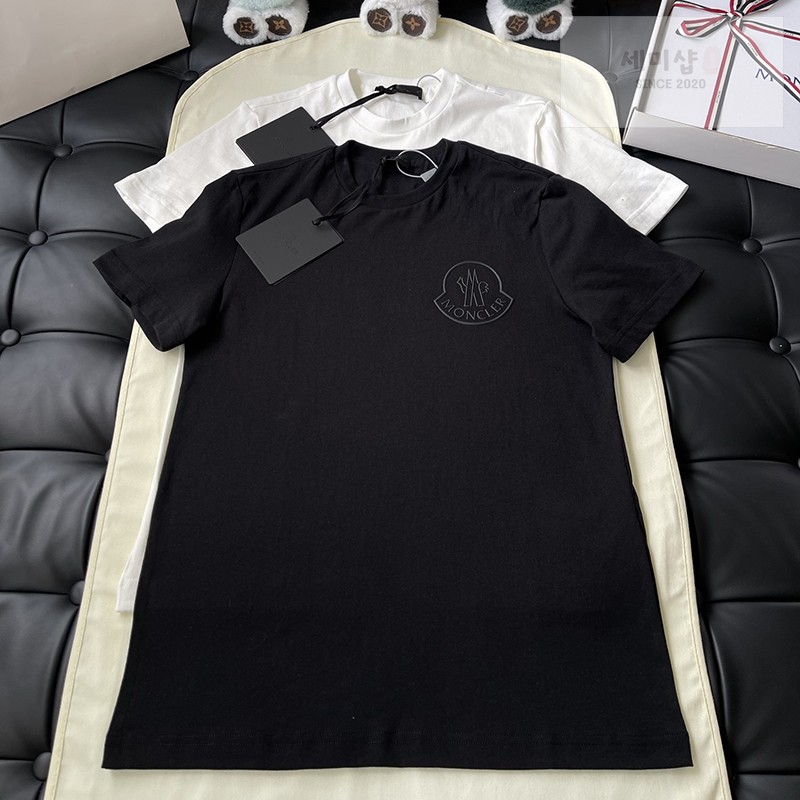 Moncler 몽클레어 3D 로고 코튼 티셔츠 블랙 의류 1번 이미지