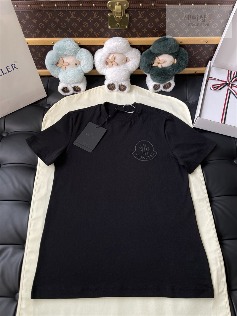 Moncler 몽클레어 3D 로고 코튼 티셔츠 블랙 의류 14번 이미지