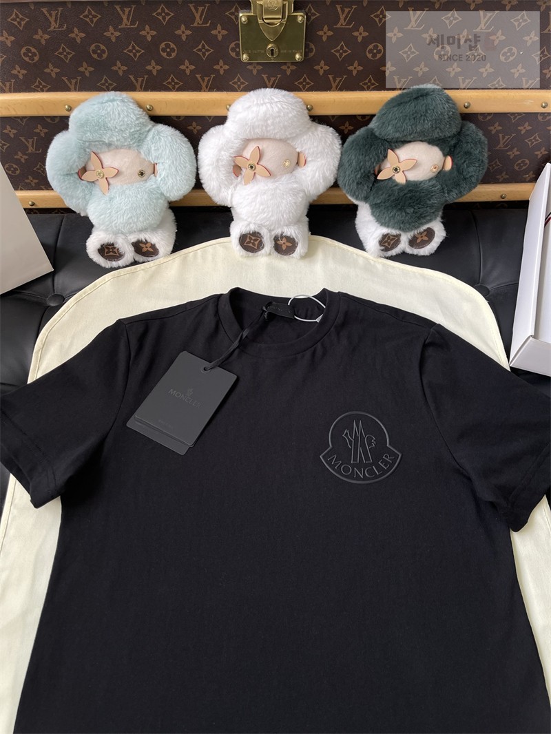 Moncler 몽클레어 3D 로고 코튼 티셔츠 블랙 의류 15번 이미지