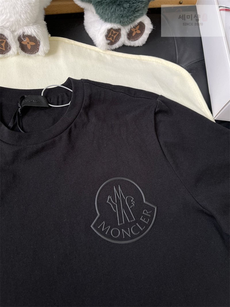 Moncler 몽클레어 3D 로고 코튼 티셔츠 블랙 의류 18번 이미지