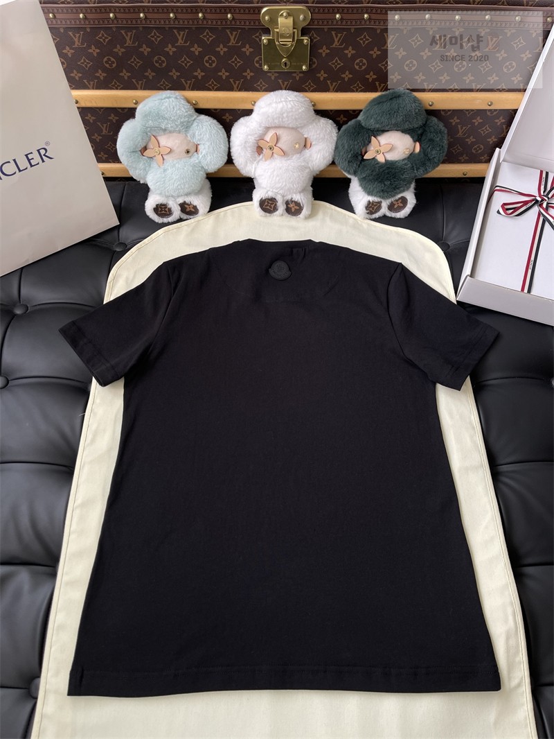 Moncler 몽클레어 3D 로고 코튼 티셔츠 블랙 의류 22번 이미지