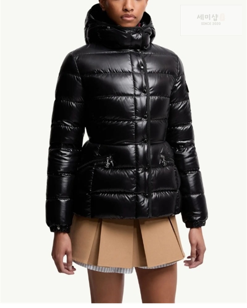 Moncler 몽클레어 Barante 바란테 후드 숏 다운 패딩 자켓 핑크 의류 2번 이미지