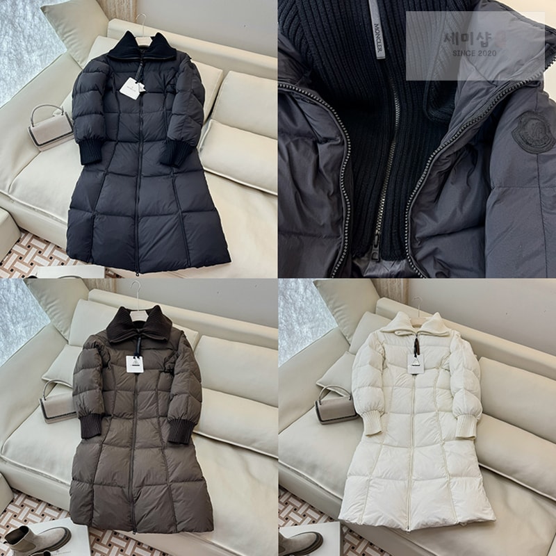 Moncler 몽클레어 Brerelle 브레렐 롱 다운 패딩 자켓 네이비 의류 1번 이미지