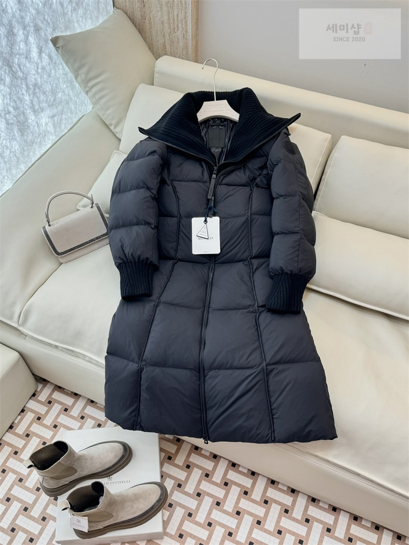 Moncler 몽클레어 Brerelle 브레렐 롱 다운 패딩 자켓 네이비 의류 18번 이미지