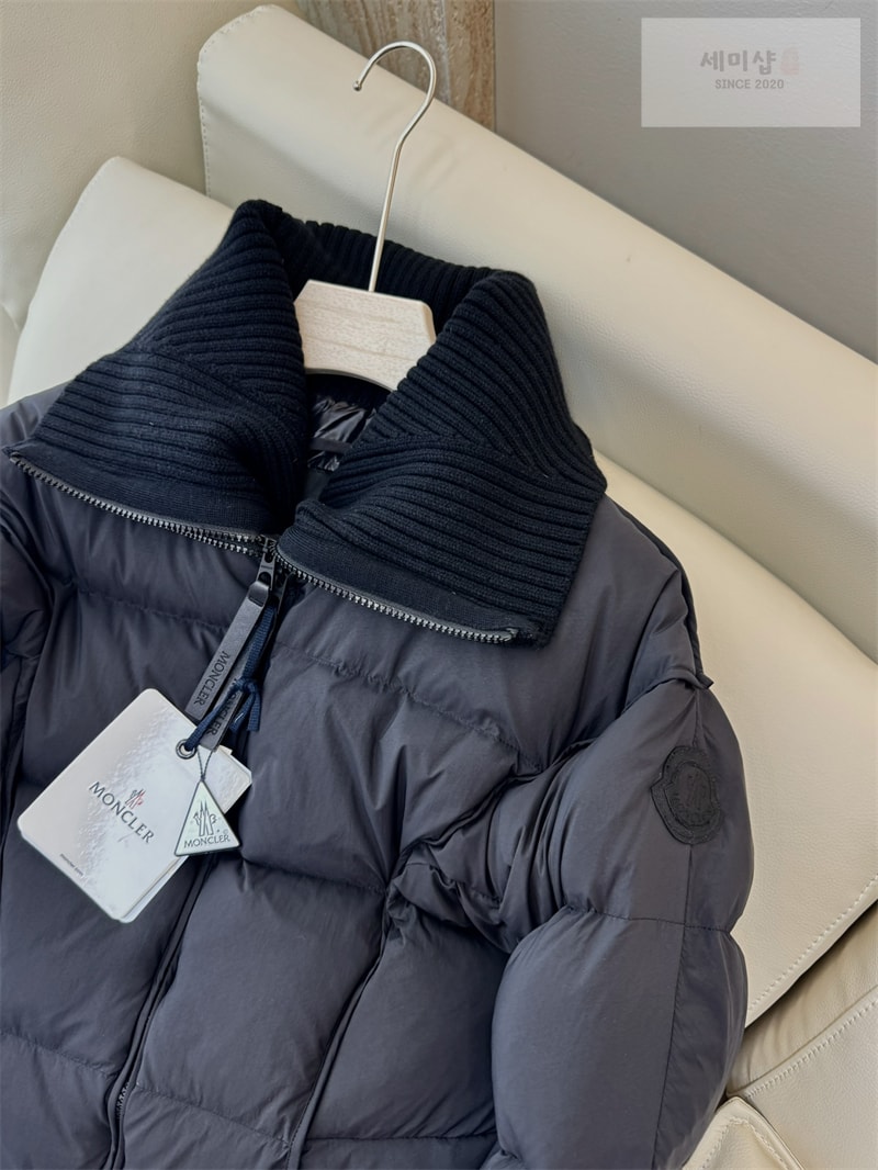 Moncler 몽클레어 Brerelle 브레렐 롱 다운 패딩 자켓 네이비 의류 5번 이미지