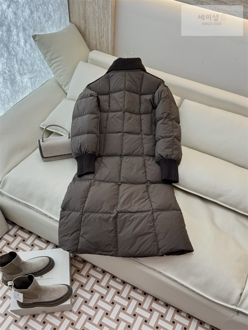Moncler 몽클레어 Brerelle 브레렐 롱 다운 패딩 자켓 네이비 의류 7번 이미지