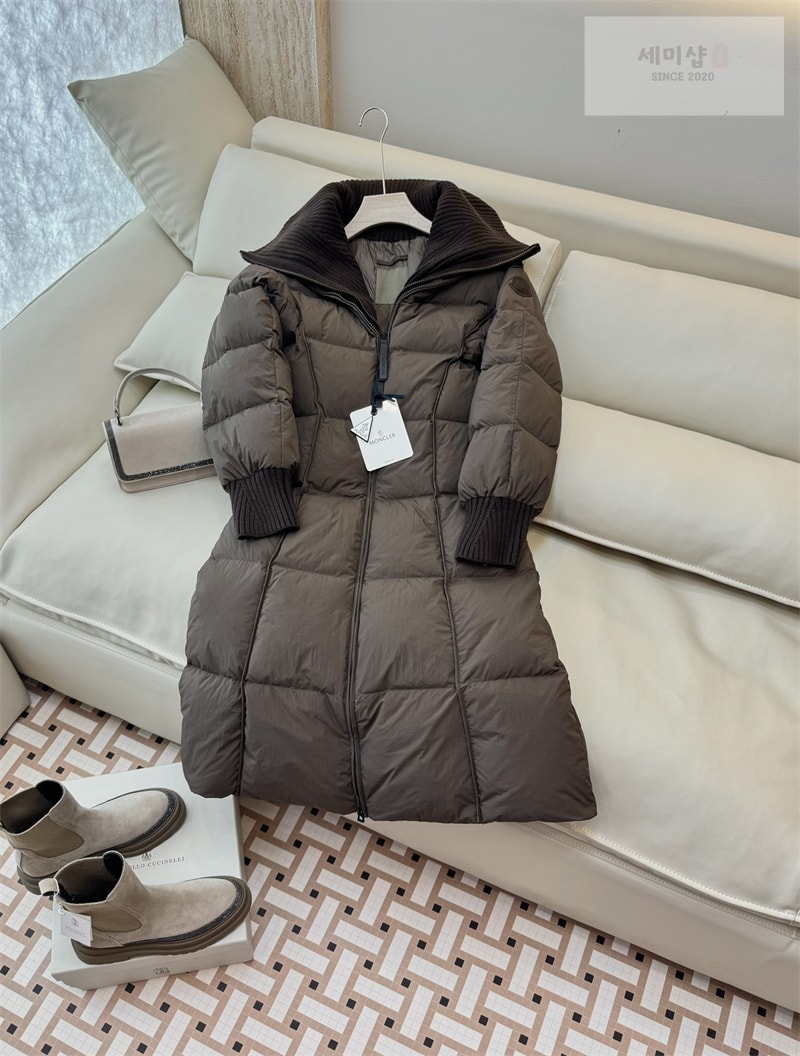 Moncler 몽클레어 Brerelle 브레렐 롱 다운 패딩 자켓 네이비 의류 8번 이미지