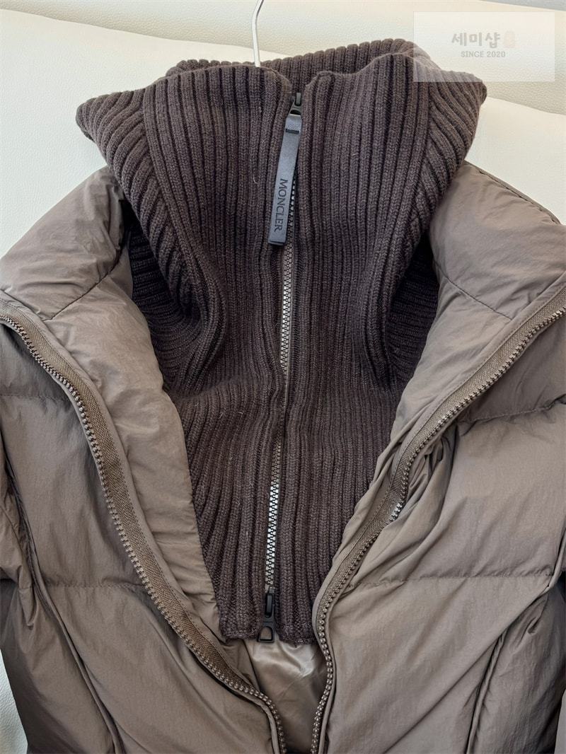 Moncler 몽클레어 Brerelle 브레렐 롱 다운 패딩 자켓 네이비 의류 10번 이미지