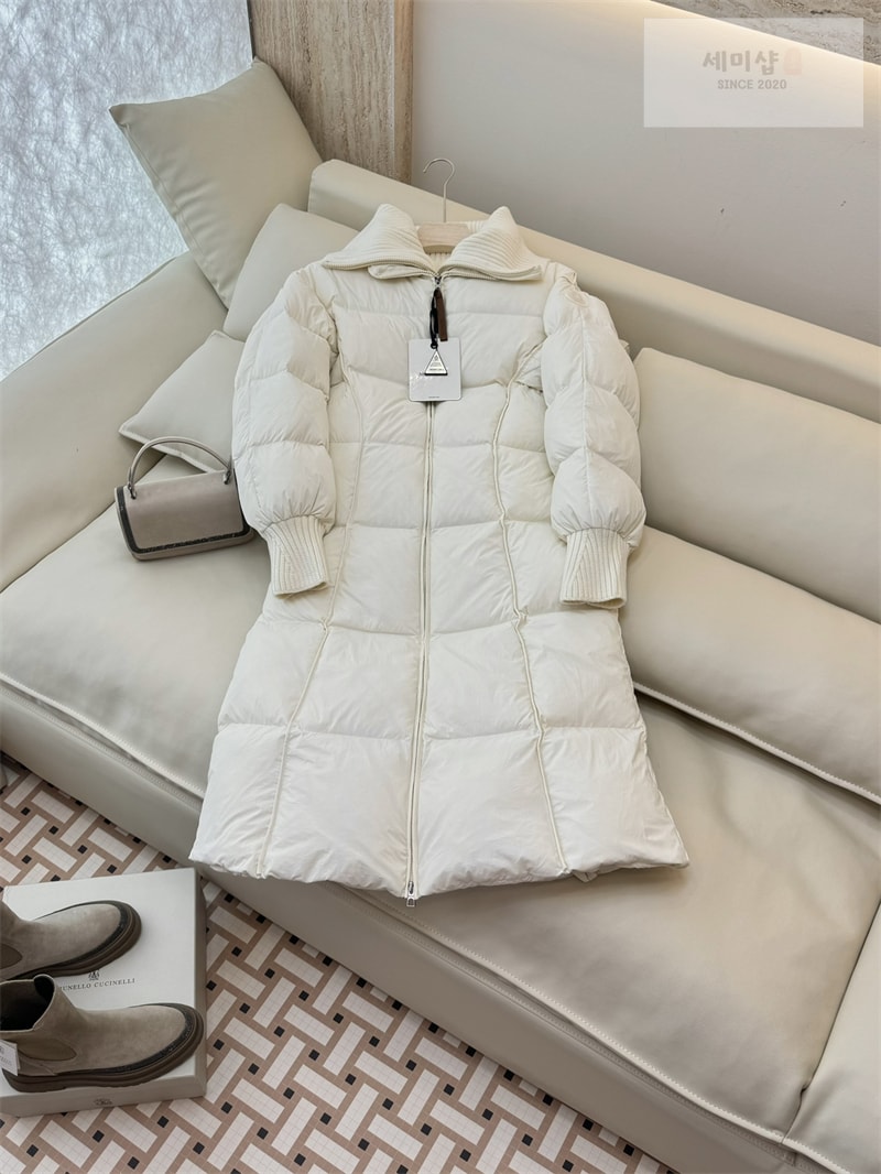 Moncler 몽클레어 Brerelle 브레렐 롱 다운 패딩 자켓 네이비 의류 21번 이미지