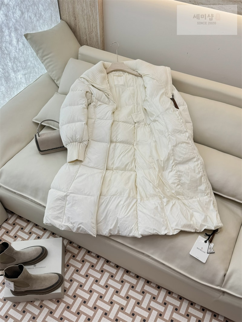 Moncler 몽클레어 Brerelle 브레렐 롱 다운 패딩 자켓 네이비 의류 13번 이미지