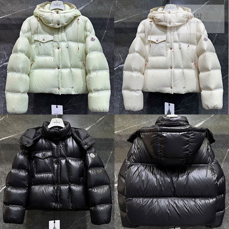 Moncler 몽클레어 Erea 에레아 퀼팅 숏 다운 패딩 자켓 그린 의류 1번 이미지