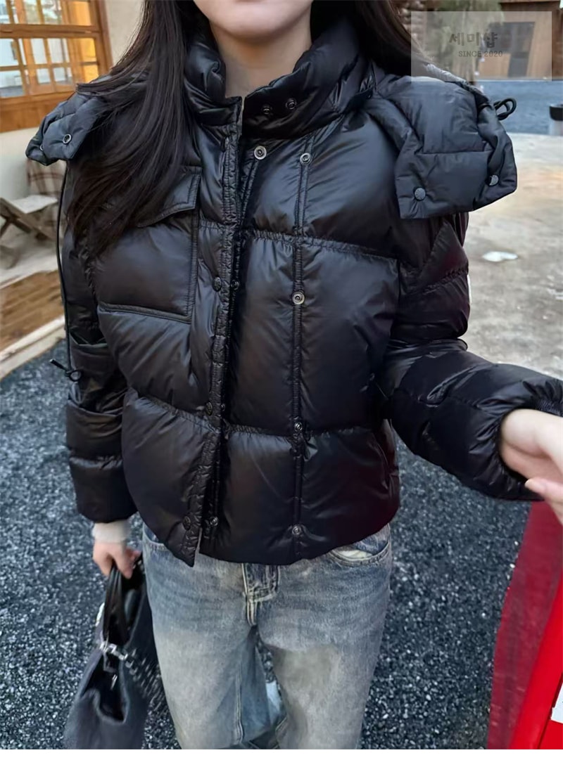 Moncler 몽클레어 Erea 에레아 퀼팅 숏 다운 패딩 자켓 블랙 의류 12번 이미지