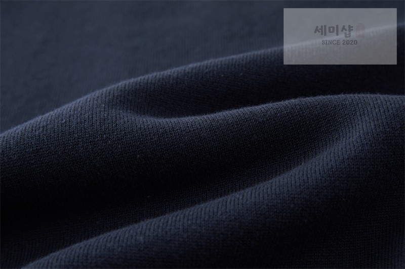 Moncler 몽클레어 M 로고 아플리케 코튼 블렌드 스웨터 네이비 의류 8번 이미지