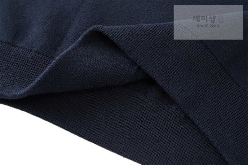 Moncler 몽클레어 M 로고 아플리케 코튼 블렌드 스웨터 네이비 의류 12번 이미지