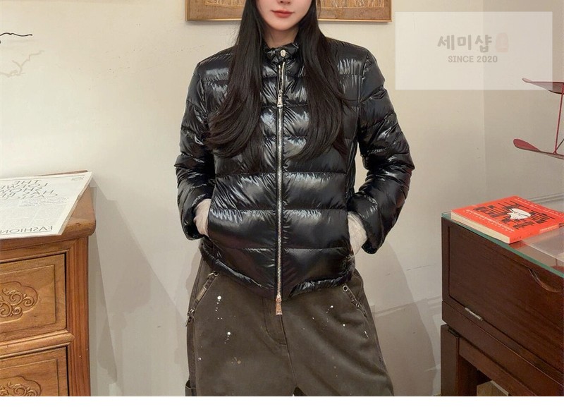 Moncler 몽클레어 Papillon 빠삐용 숏 다운 자켓 블랙 의류 5번 이미지