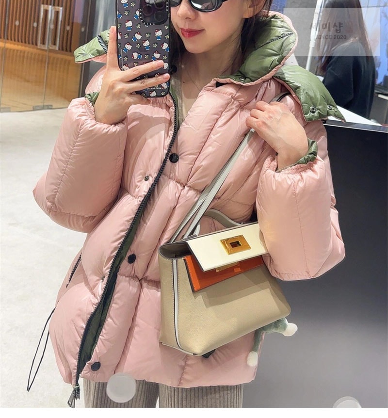 Moncler 몽클레어 Parana 파라나 후드 숏 다운 패딩 자켓 블랙 의류 6번 이미지