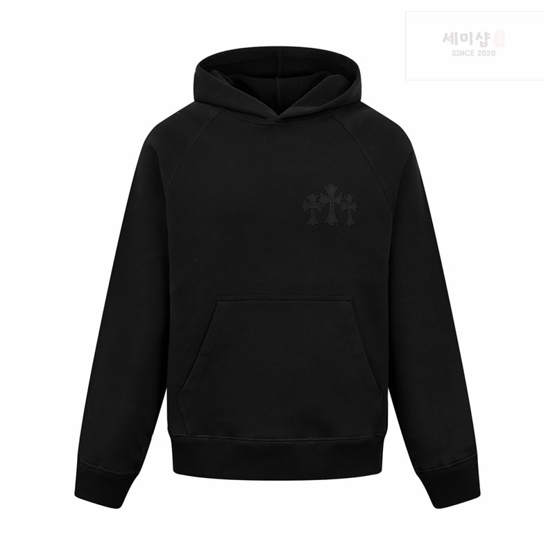 몽클레어 크롬하츠 트리플 크로스 후디 (세븐) 블랙 의류 19번 이미지