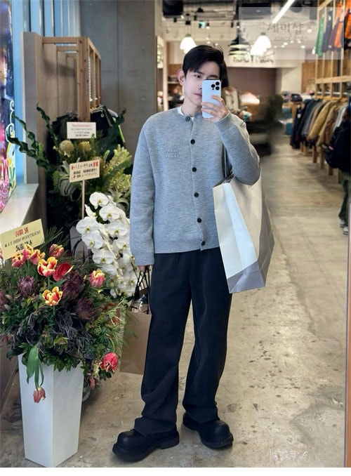 Miu Miu 미우미우 로고 울 니트 가디건 의류 2번 이미지