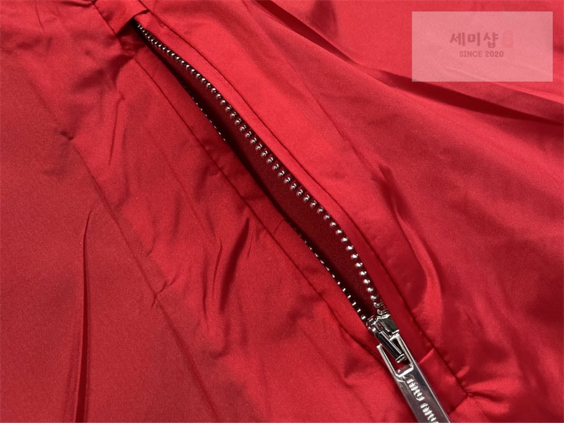 미우미우 미우미우 리버서블 치노 테크니컬 퐁제 블루종 자켓 의류 14번 이미지