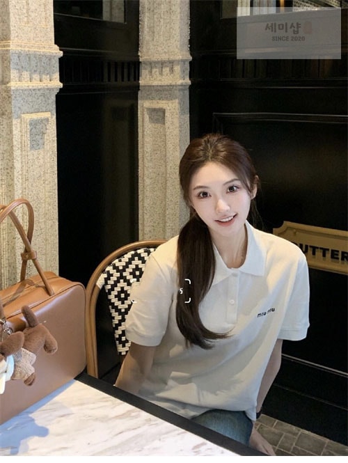 Miu Miu 미우미우 코튼 피케 폴로 셔츠 2컬러 의류 16번 이미지