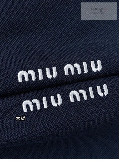 Miu Miu 미우미우 코튼 피케 폴로 셔츠 2컬러 의류 9번 이미지