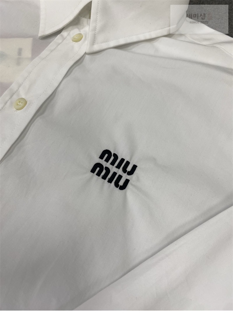 Miu Miu 미우미우 클래식 포플린 셔츠 의류 8번 이미지