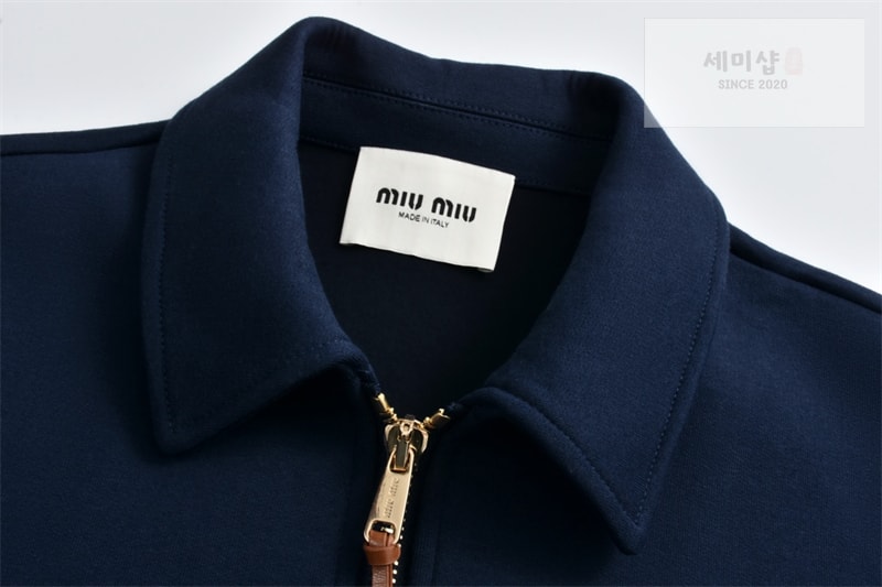 Miu Miu 미우미우 파나마 코튼 봄버 자켓 의류 4번 이미지