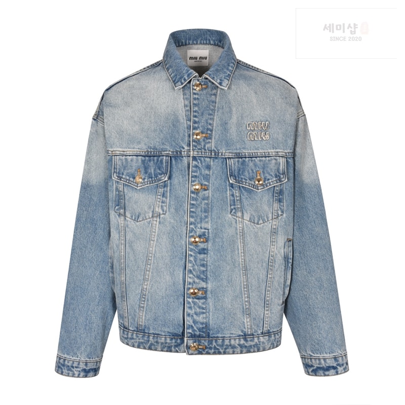 Miu Miu 미우미우 23FW 데님 블루종 자켓 의류 18번 이미지