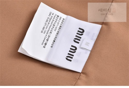 Miu Miu 미우미우 24FW 로고 스웨이드 나파 가죽 자켓 의류 13번 이미지