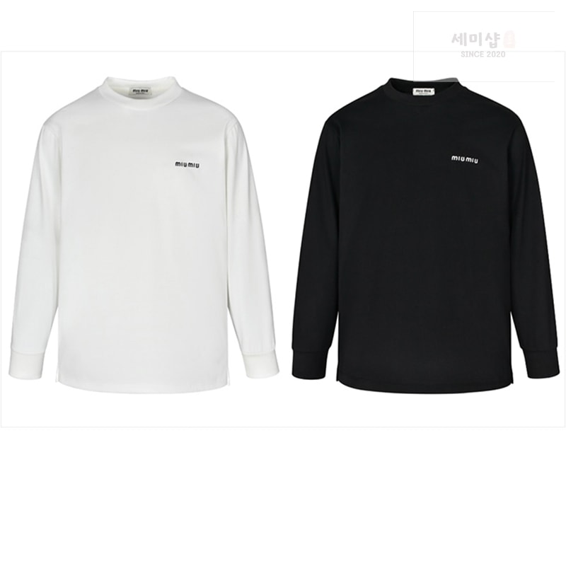 Miu Miu 미우미우 25SS 스몰 로고 맨투맨 스웨트셔츠 의류 1번 이미지
