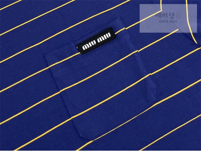 Miu Miu 미우미우 25SS 스트라이프 반팔 티셔츠 의류 8번 이미지