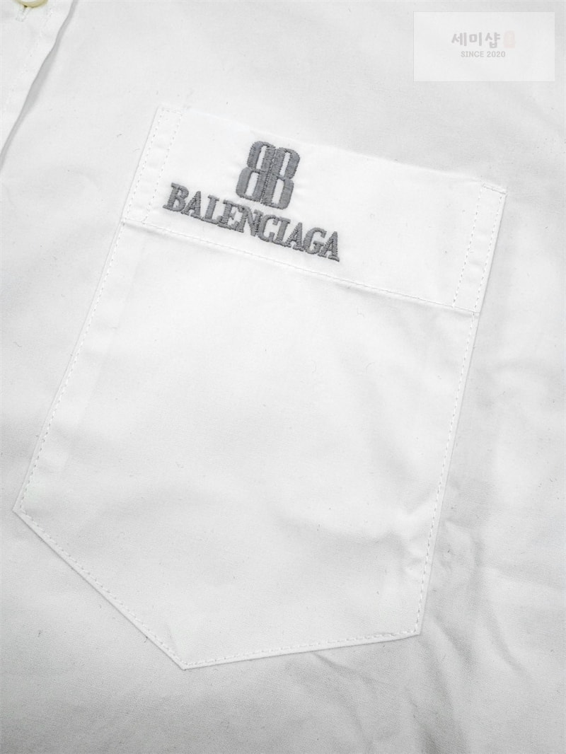 Balenciaga 발렌시아가 나노 BB 아트워크 포플린 셔츠 블랙 의류 8번 이미지
