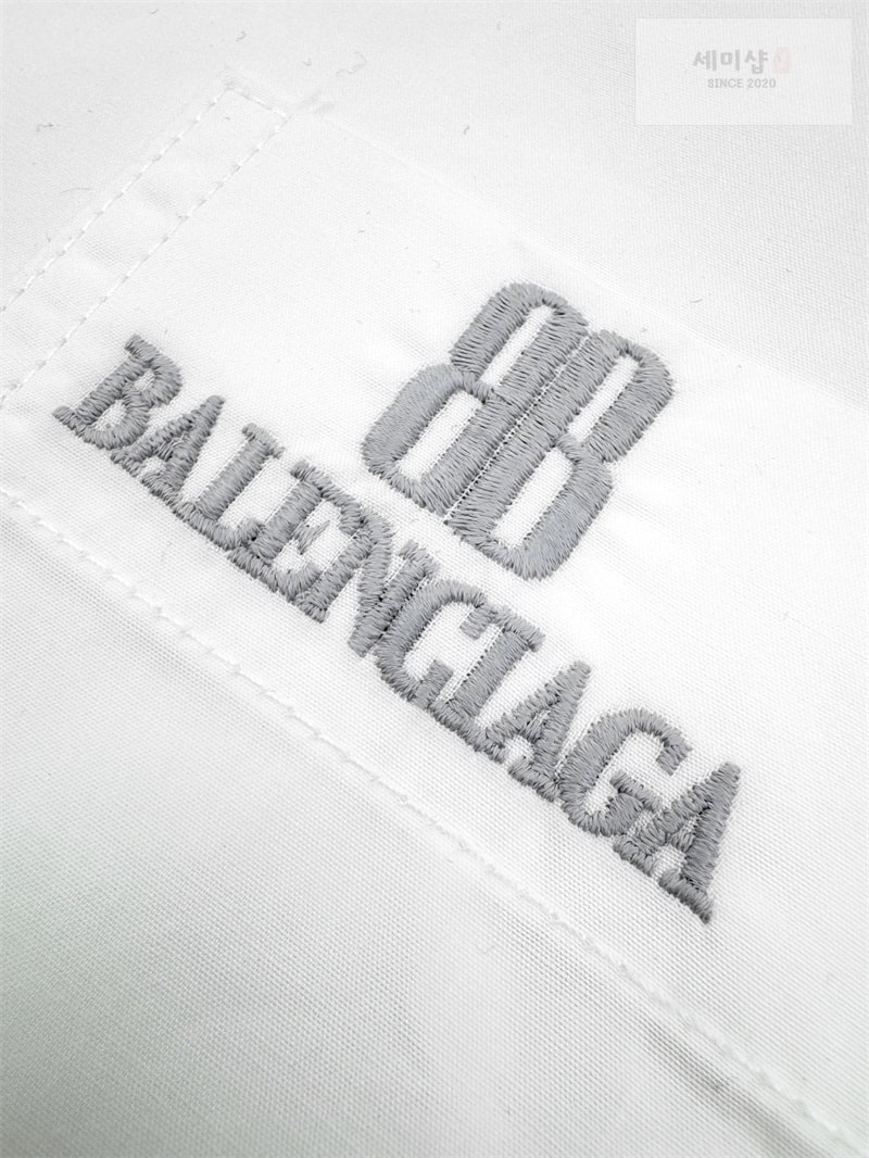 Balenciaga 발렌시아가 나노 BB 아트워크 포플린 셔츠 블랙 의류 9번 이미지