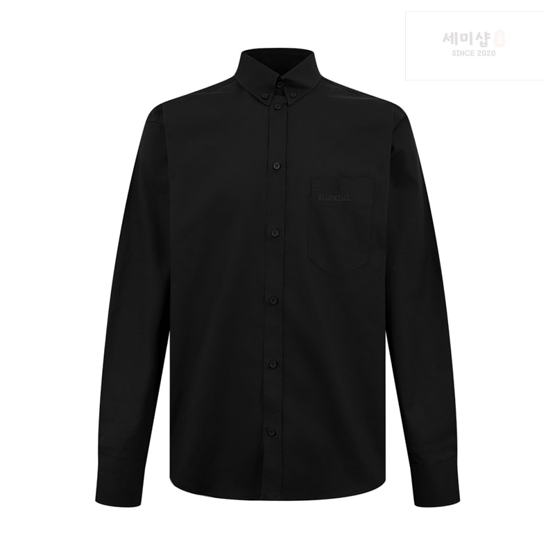 Balenciaga 발렌시아가 나노 BB 아트워크 포플린 셔츠 블랙 의류 12번 이미지