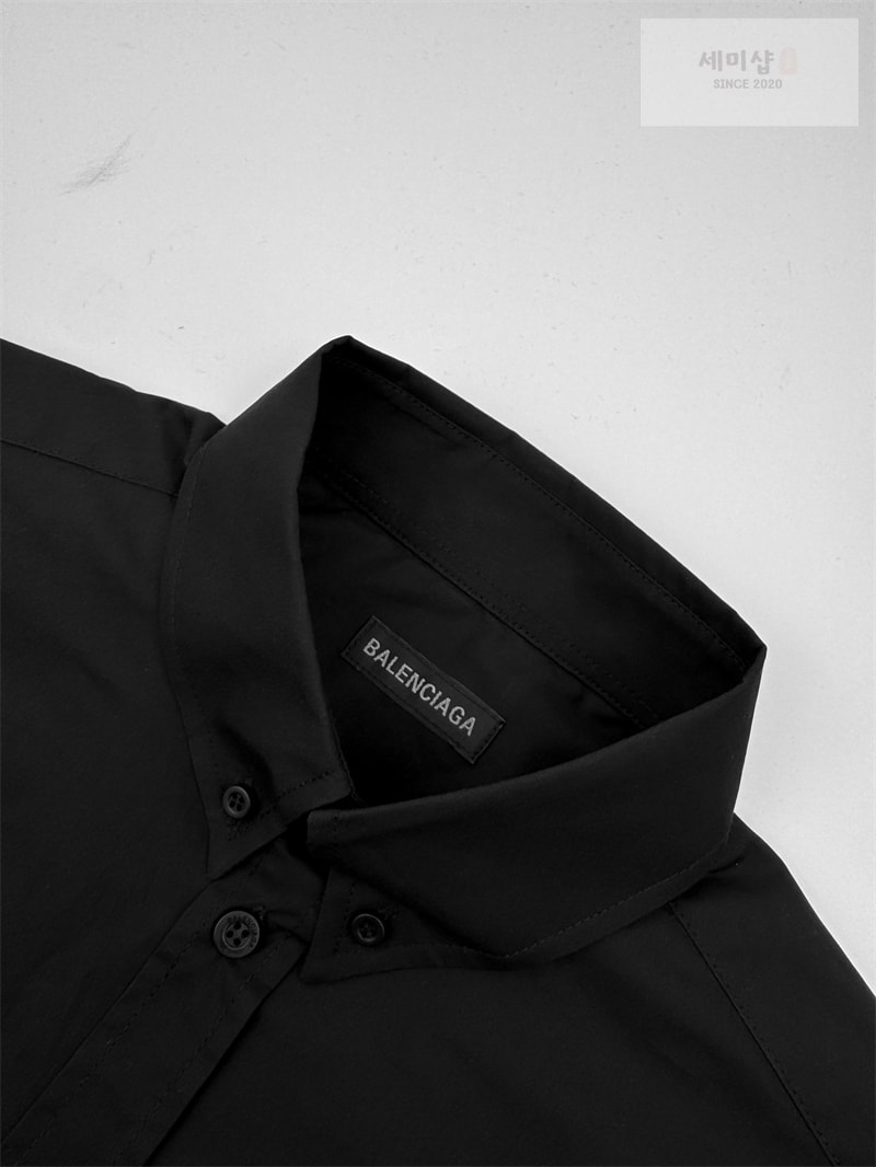 Balenciaga 발렌시아가 나노 BB 아트워크 포플린 셔츠 블랙 의류 14번 이미지