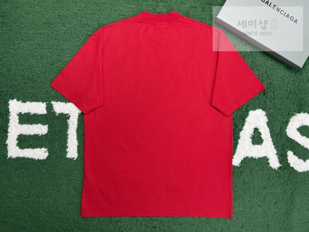 Balenciaga 발렌시아가 남자 TO MY LOVE 핏 블랙 미디엄 티셔츠 BLACK 의류 8번 이미지