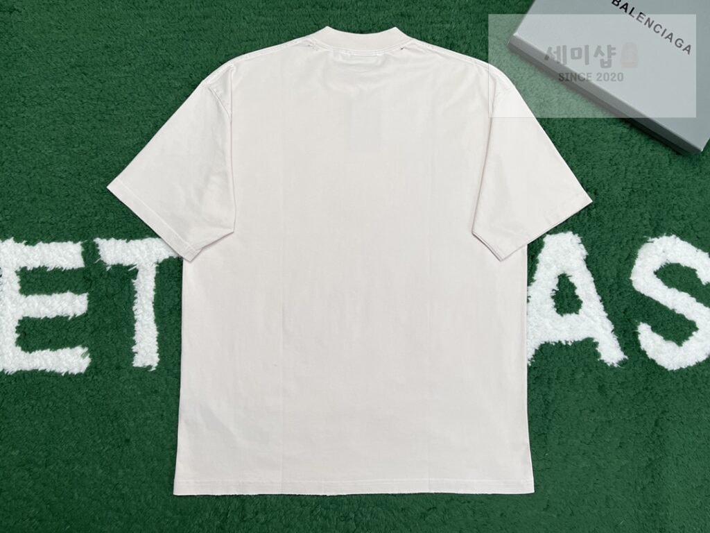 Balenciaga 발렌시아가 남자 TO MY LOVE 핏 블랙 미디엄 티셔츠 BLACK 의류 14번 이미지