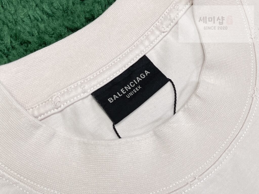 Balenciaga 발렌시아가 남자 TO MY LOVE 핏 블랙 미디엄 티셔츠 BLACK 의류 15번 이미지