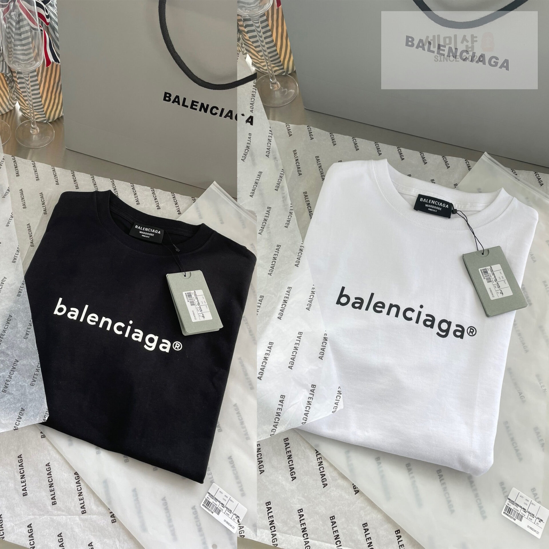 Balenciaga 발렌시아가 뉴 카피라이트 미디엄 핏 반팔 티셔츠 “2COLOR” NO.1 의류 1번 이미지