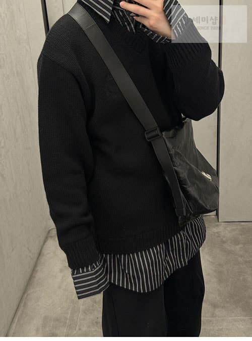 Balenciaga 발렌시아가 레이어드 셔츠 V 넥 스웨터 2컬러 의류 10번 이미지