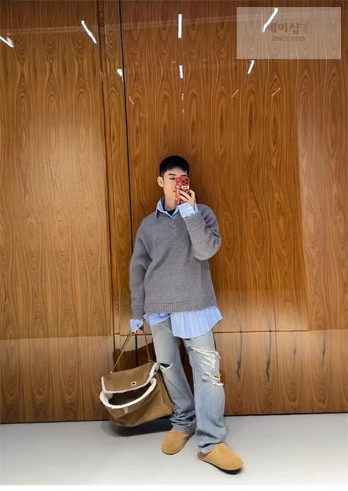 Balenciaga 발렌시아가 레이어드 셔츠 V 넥 스웨터 2컬러 의류 21번 이미지