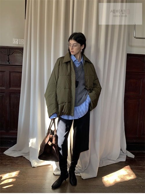 Balenciaga 발렌시아가 레이어드 셔츠 V 넥 스웨터 2컬러 의류 31번 이미지