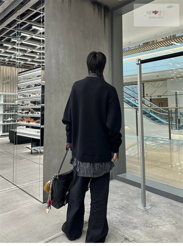 Balenciaga 발렌시아가 레이어드 V넥 셔츠 스웨터 의류 6번 이미지