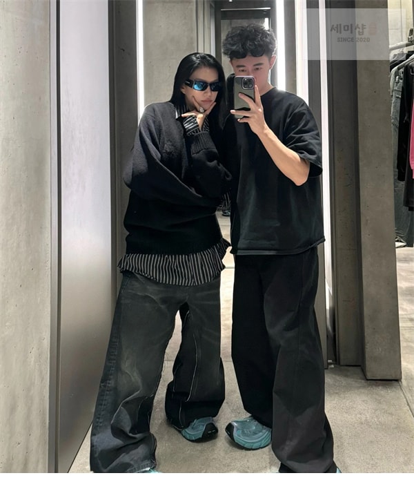 Balenciaga 발렌시아가 레이어드 V넥 셔츠 스웨터 의류 25번 이미지
