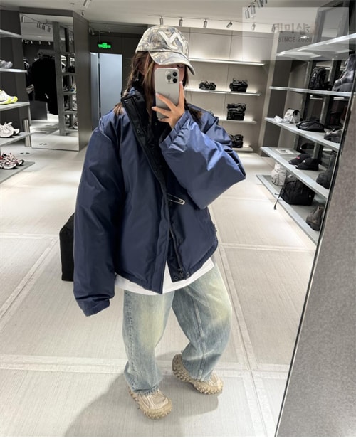 Balenciaga 발렌시아가 리버시블 Loop 스포츠 아이콘 푸퍼 패딩 자켓 의류 18번 이미지