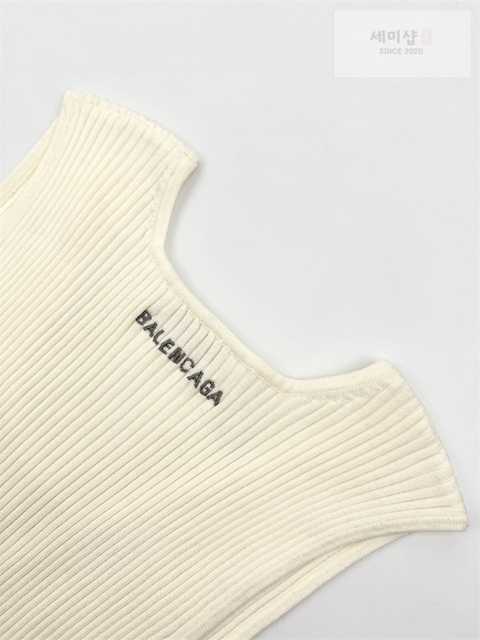 Balenciaga 발렌시아가 립 니트 탱크 탑 의류 6번 이미지
