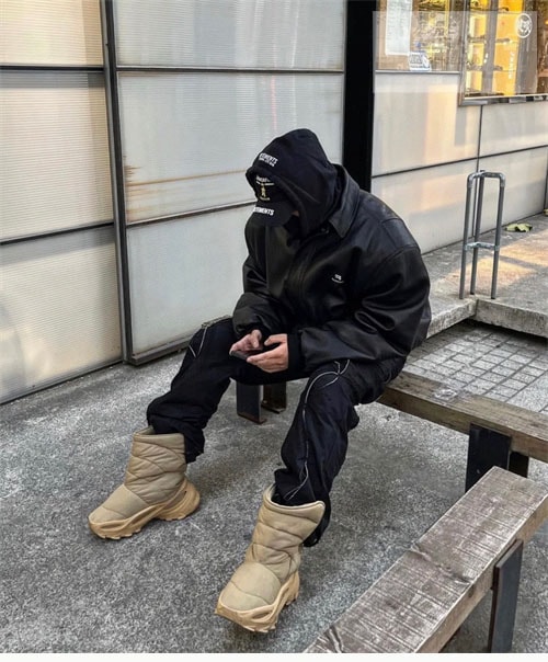 Balenciaga 발렌시아가 스포티 B 시어링 재킷 블랙 의류 13번 이미지
