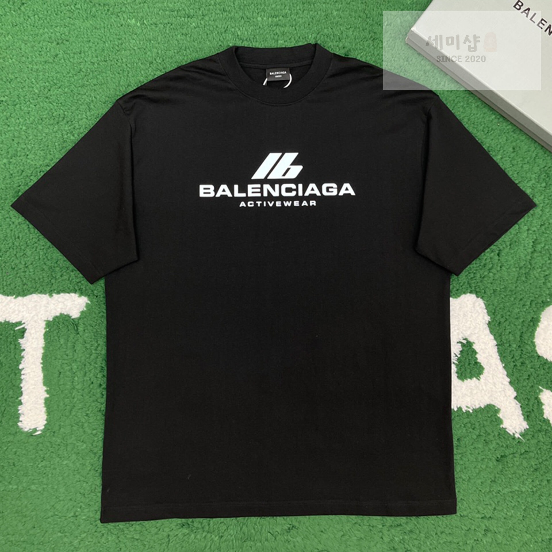 Balenciaga 발렌시아가 액티브웨어 빈티지 저지 미디엄핏 반팔 티셔츠 “2COLOR” NO.1 의류 1번 이미지