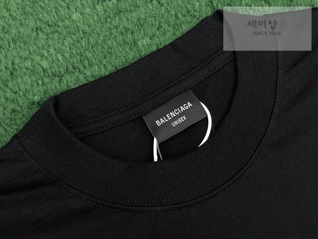 Balenciaga 발렌시아가 액티브웨어 빈티지 저지 미디엄핏 반팔 티셔츠 “2COLOR” NO.1 의류 8번 이미지