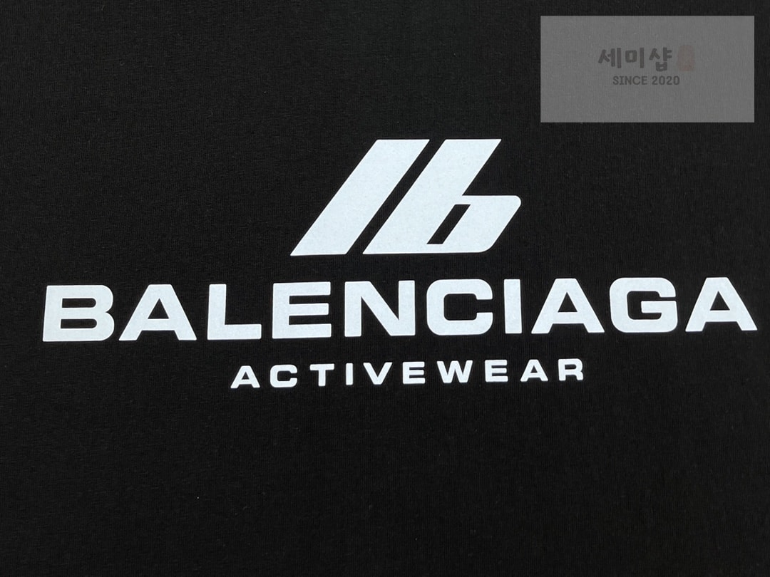 Balenciaga 발렌시아가 액티브웨어 빈티지 저지 미디엄핏 반팔 티셔츠 “2COLOR” NO.1 의류 17번 이미지